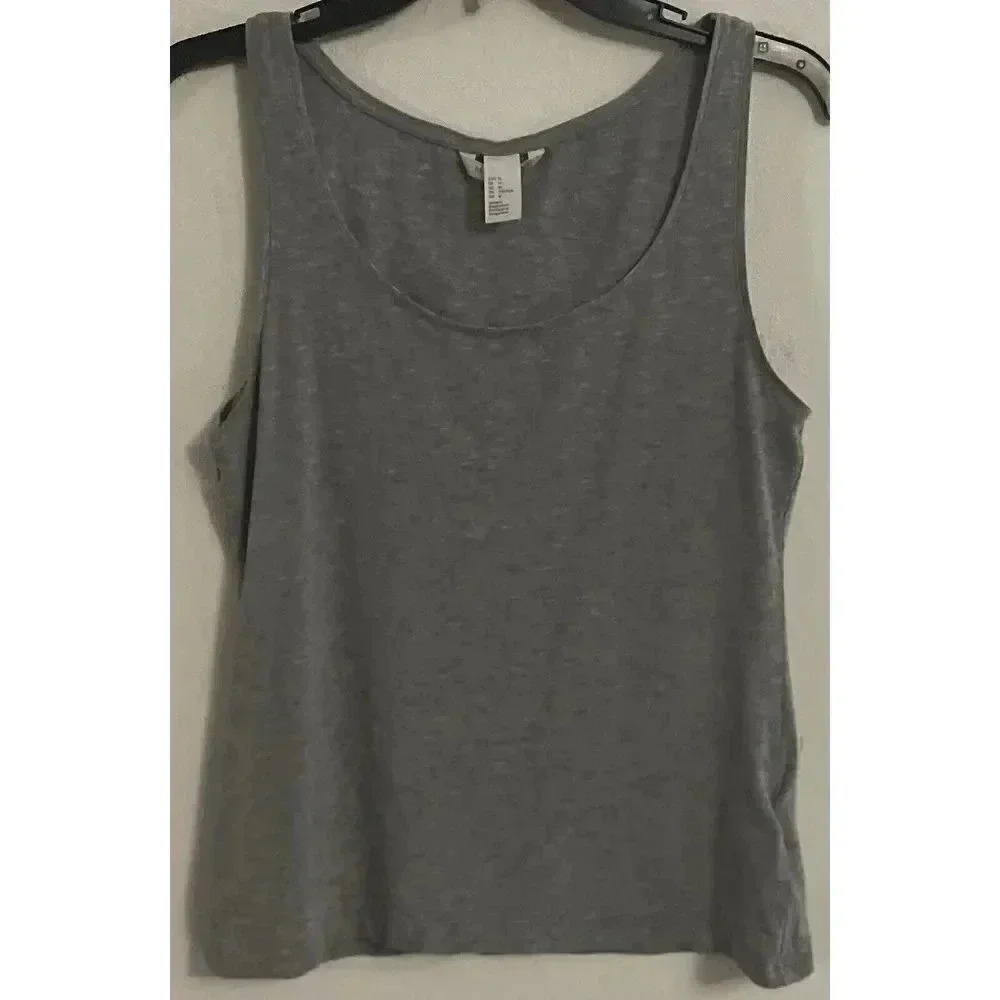 H&M Tank Top Women's Size M Round Neck Gray